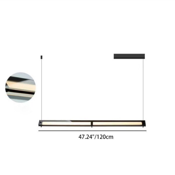 Contemporary Nordic Aluminum And Glass Triangular LED Island Light Chandelier For Dining Room - Image 5