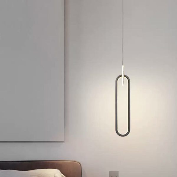 Modern Minimalist Aluminum Silicone & Acrylic Round Oval LED Chandelier For Bedroom, Living Room - Image 13