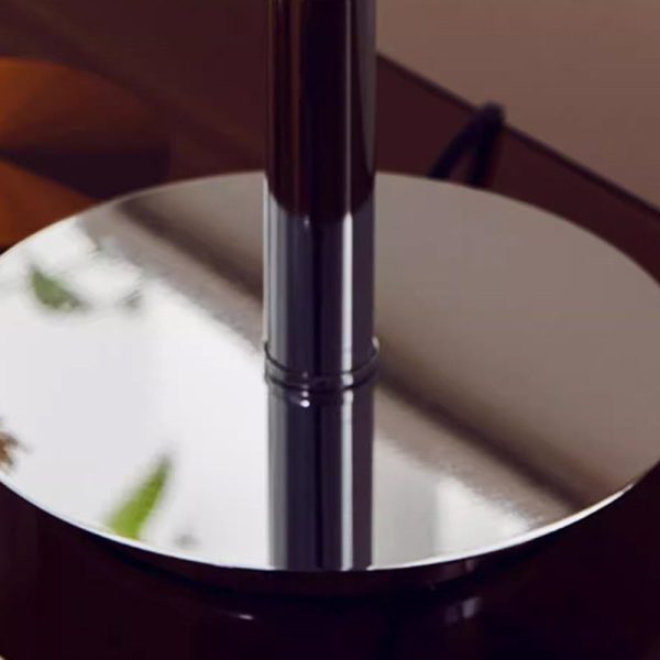 Contemporary Creative Metal & Glass Egg Tart-Shape Round 1-Light Table Lamp For Bedroom & Living Room - Image 9