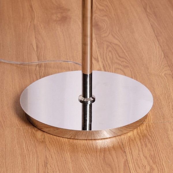Contemporary Creative Metal & Glass Egg Tart-Shape 1-Light Standing Floor Lamp For Bedroom & Living Room - Image 6
