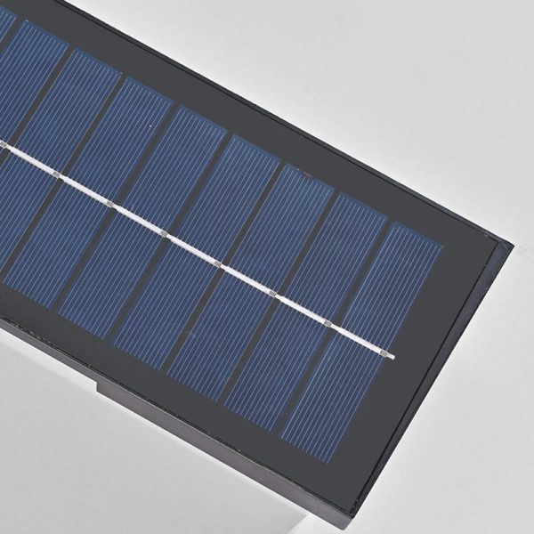 Modern Minimalist Solar & Waterproof Plastic & PC Rectangular LED Wall Sconce Lamp For Outdoor, Patio & Garden - Image 8