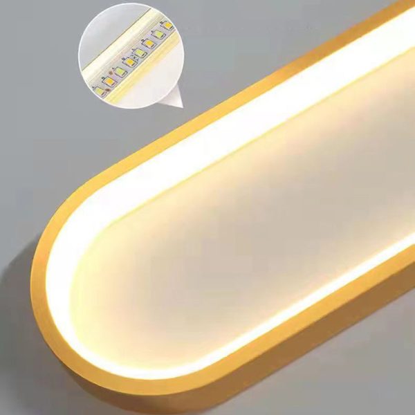 Modern Minimalist Metal & Silicone Oval LED Chandelier For Bedroom & Living Room - Image 7