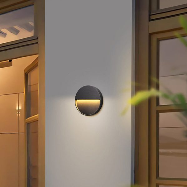 Modern Minimalist Waterproof Aluminum Round & Square LED Wall Sconce For Outdoor, Patio & Garden - Image 13