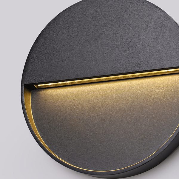 Modern Minimalist Waterproof Aluminum Round & Square LED Wall Sconce For Outdoor, Patio & Garden - Image 7