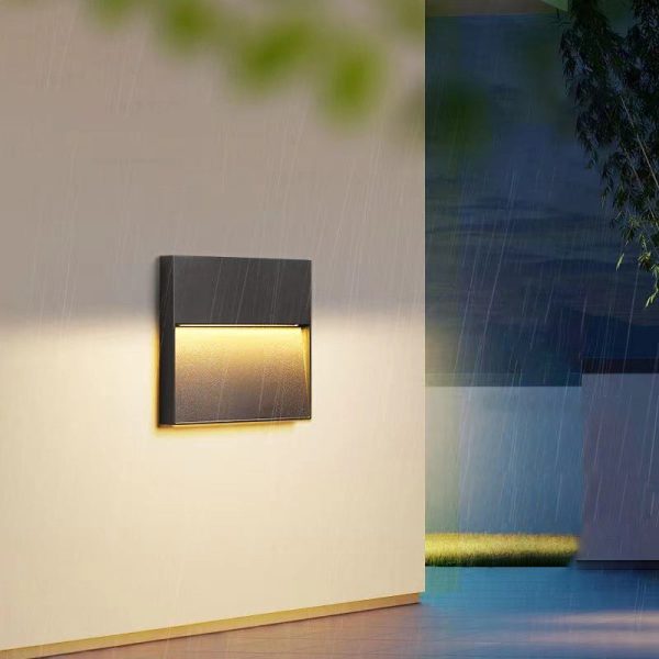 Modern Minimalist Waterproof Aluminum Round & Square LED Wall Sconce For Outdoor, Patio & Garden - Image 18