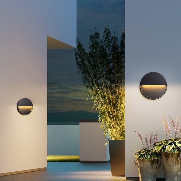 Modern Minimalist Waterproof Aluminum Round & Square LED Wall Sconce For Outdoor, Patio & Garden - Image 19