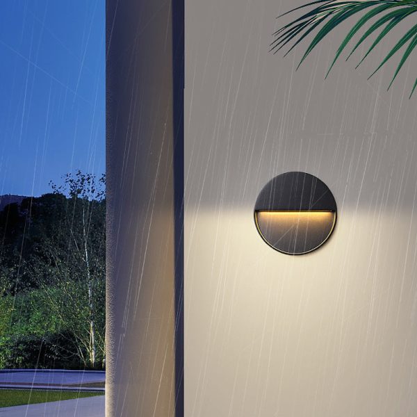Modern Minimalist Waterproof Aluminum Round & Square LED Wall Sconce For Outdoor, Patio & Garden - Image 12