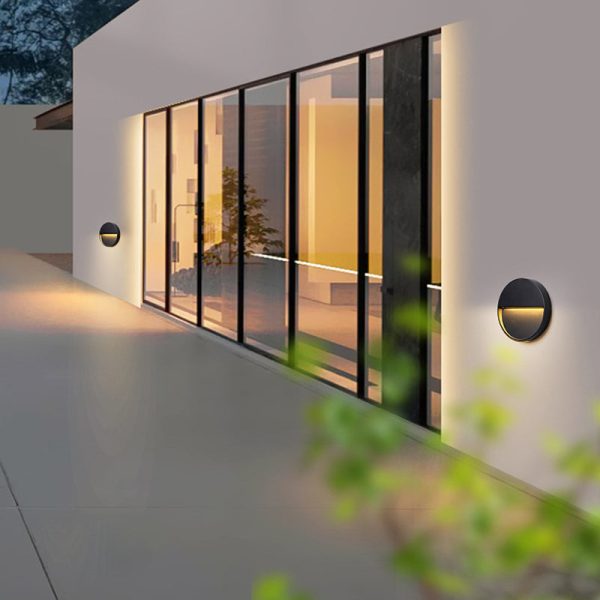 Modern Minimalist Waterproof Aluminum Round & Square LED Wall Sconce For Outdoor, Patio & Garden - Image 15