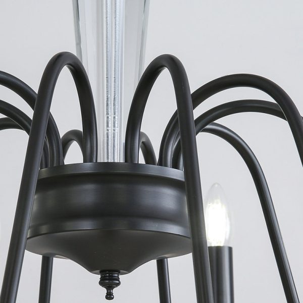 Traditional French Brass & Crystal Branch Curve 3/5/6/8/10/12-Light Chandelier For Living Room, Bedroom - Image 10