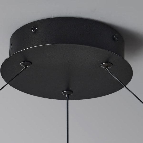Contemporary Nordic Iron Glass Ring Linear Globe 8/10/14-Light Chandelier For Dining Room Bedroom Living Room - Image 10