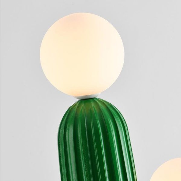 Contemporary Creative Resin & Glass Cactus-Shaped 3-Light Standing Floor Lamp For Bedroom & Living Room - Image 5