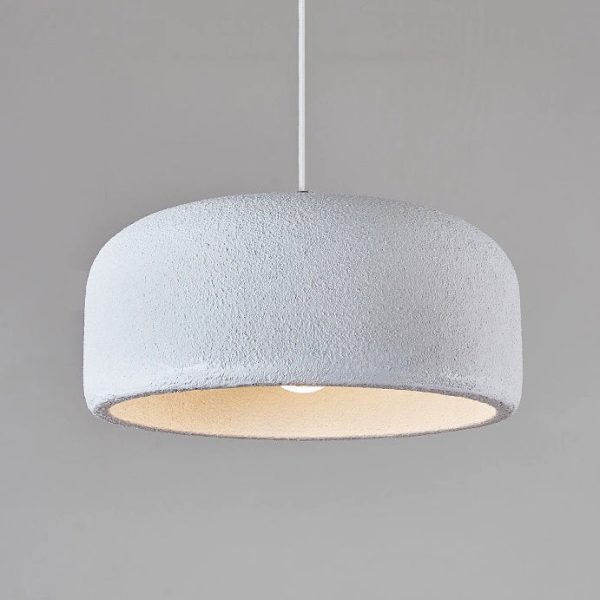 Traditional Japanese Resin Fiberglass Dome-Shaped 1-Light Pendant Light For Dining Room & Living Room - Image 13