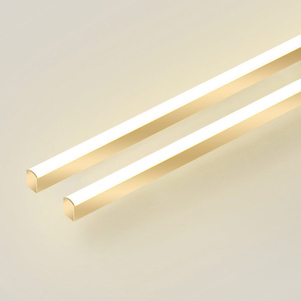 Modern Minimalist Iron Aluminum Acrylic Geometric Line LED Semi-Flush Mount Ceiling Light For Hallway - Image 14