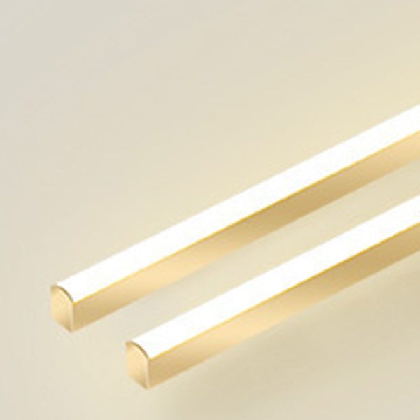 Modern Minimalist Iron Aluminum Acrylic Geometric Line LED Semi-Flush Mount Ceiling Light For Hallway - Image 12