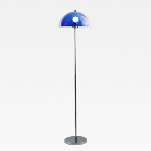 Contemporary Nordic Iron And Acrylic Dome-Shaped 1-Light Standing Floor Lamp For Living Room And Bedroom - Image 17