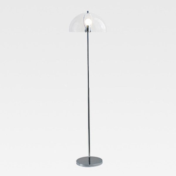Contemporary Nordic Iron And Acrylic Dome-Shaped 1-Light Standing Floor Lamp For Living Room And Bedroom - Image 20