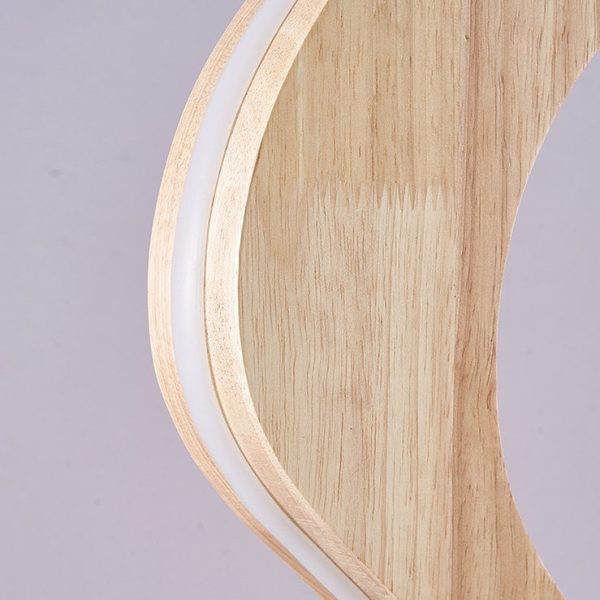 Contemporary Creative Oak & Acrylic Wavy LED Standing Floor Lamp For Living Room And Bedroom - Image 11