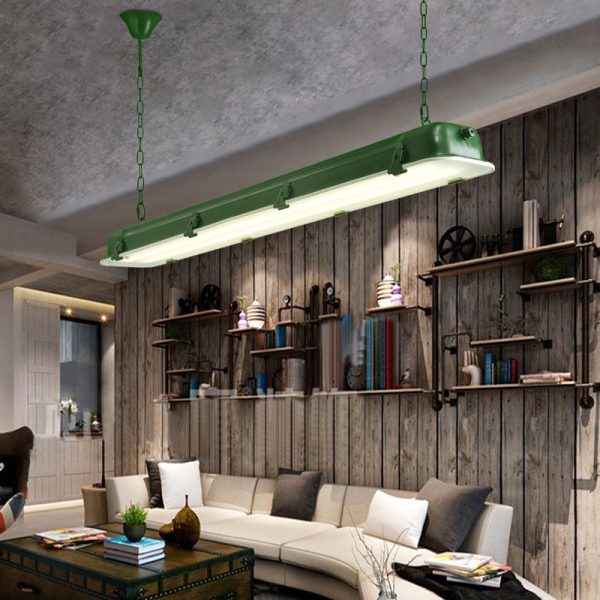 Contemporary Industrial Iron Rectangular LED Island Light Chandelier For Dining Room - Image 10