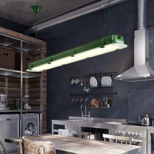Contemporary Industrial Iron Rectangular LED Island Light Chandelier For Dining Room - Image 3