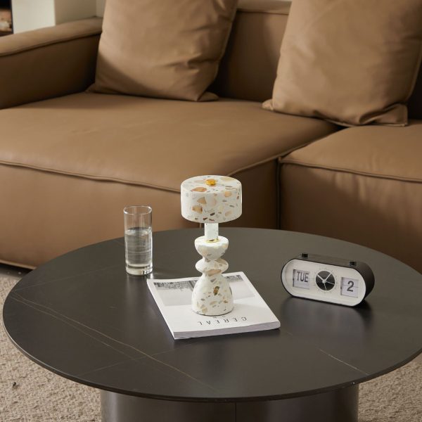 Modern Minimalist Aluminum Marble USB LED Table Lamp - Image 9