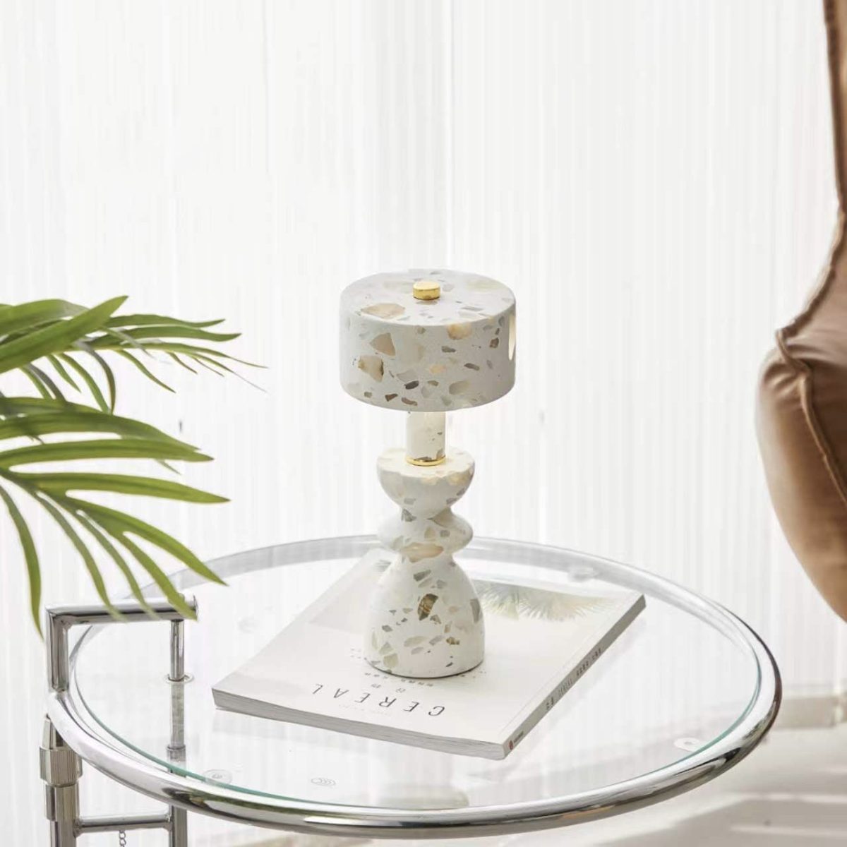 Modern Minimalist Aluminum Marble USB LED Table Lamp - Image 12