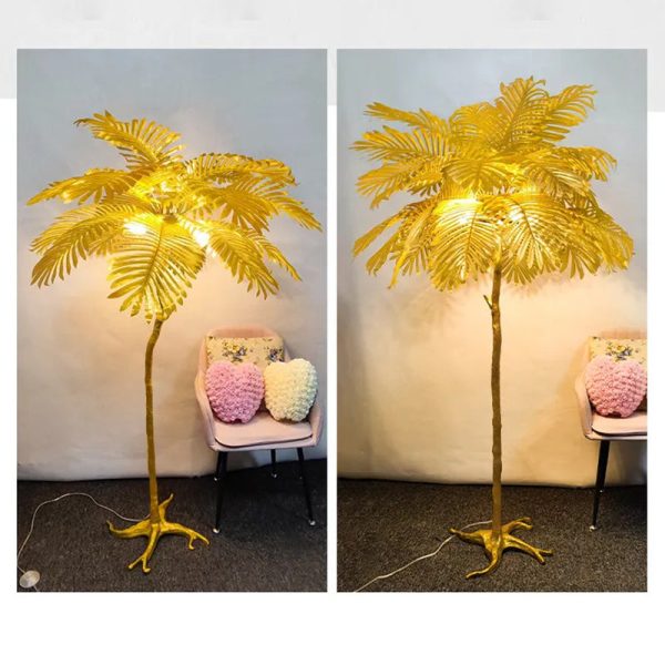 Contemporary Nordic Tree Fabric Resin 3/5-Light Standing Floor Lamp For Living Room - Image 9