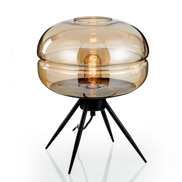 Contemporary Nordic Glass Iron 1 - Light Table Lamp For Living Room - Image 6