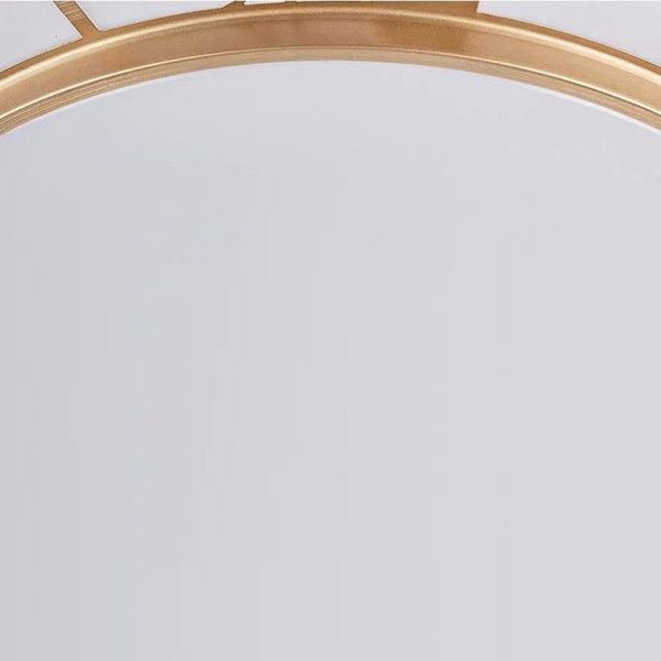 Traditional Chinese Round Plum Blossom Acrylic Aluminum LED Flush Mount Ceiling Light For Living Room - Image 6