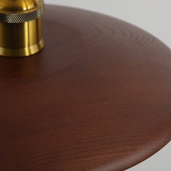 Traditional Chinese Umbrella Aluminum Solid Wood 1 - Light Pendant Light For Dining Room - Image 9