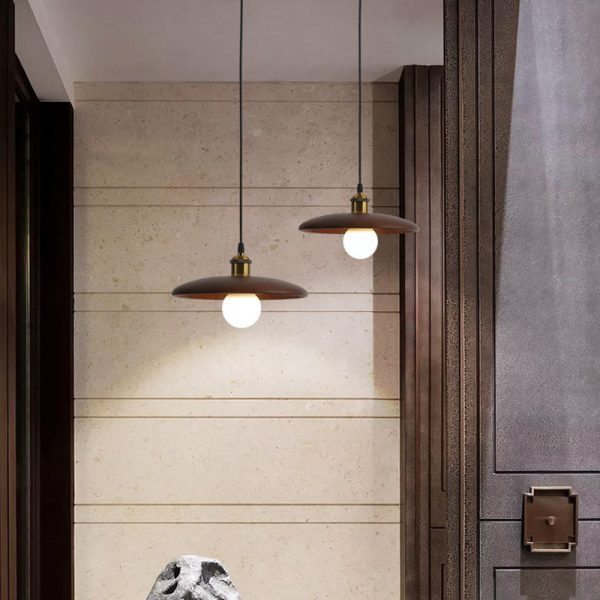 Traditional Chinese Umbrella Aluminum Solid Wood 1 - Light Pendant Light For Dining Room - Image 16