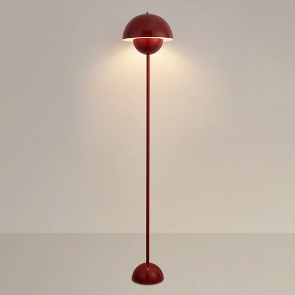 Contemporary Scandinavian Mushroom Hardware Iron Lampshade 1 - Light Standing Floor Lamp For Living Room - Image 13