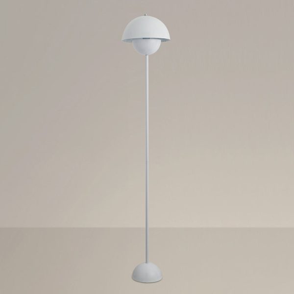 Contemporary Scandinavian Mushroom Hardware Iron Lampshade 1 - Light Standing Floor Lamp For Living Room - Image 18