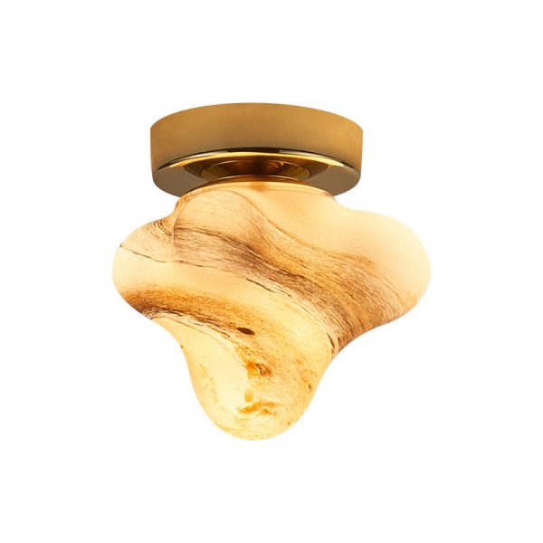 Contemporary Creative Dome Cartoon Starfish Hardware Glass 1 - Light Semi-Flush Mount Ceiling Light For Hallways - Image 12