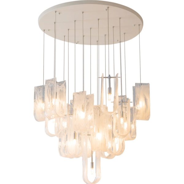 Traditional French Dome Round Geometry Transparent Glass Carbon Steel 1/7/13/19 - Light Chandelier For Living Room - Image 21