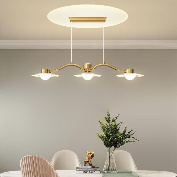 Modern Luxury Disc Starry Sky Hardware Acrylic Iron LED Chandelier Island Light For Dining Room - Image 11