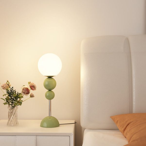 Modern Minimalist Multi Orb Iron Plastic 1-Light Table Lamp For Bedroom - Image 3