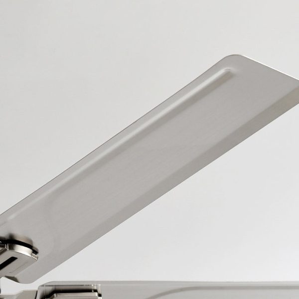 Contemporary Industrial Round Rectangular Fan Blade Iron LED Downrods Ceiling Fan Light For Living Room - Image 11