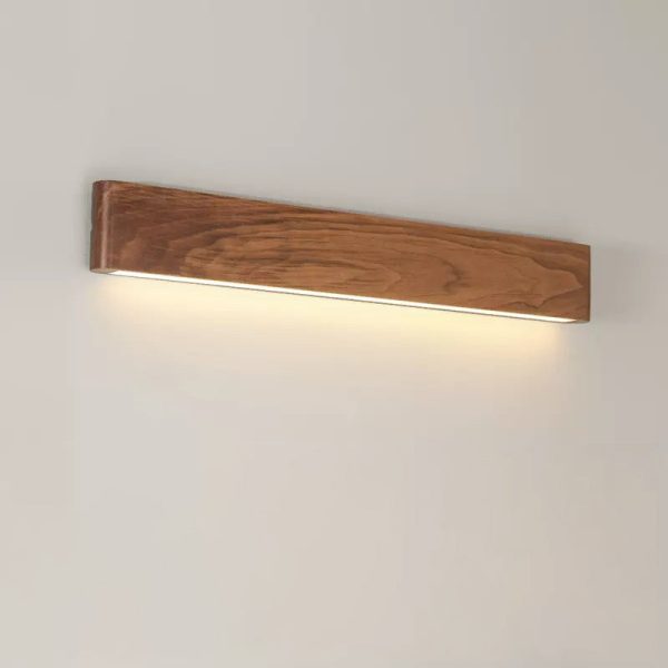 Modern Minimalist Rectangle Wood Aluminum PC Shade LED Wall Sconce Lamp For Bedroom - Image 22