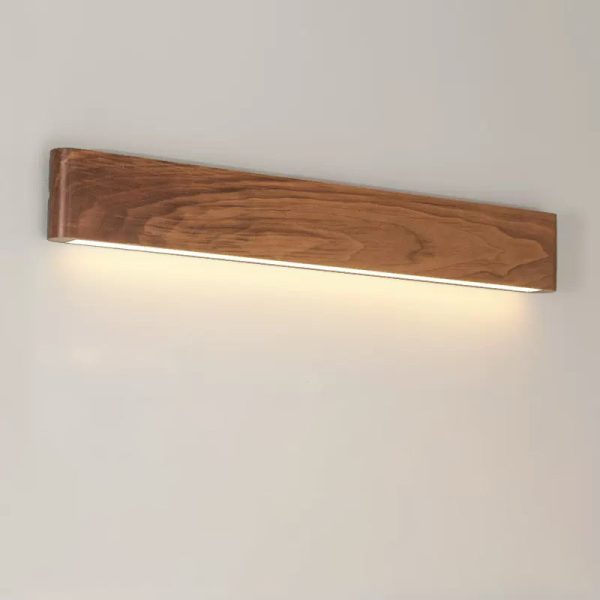 Modern Minimalist Rectangle Wood Aluminum PC Shade LED Wall Sconce Lamp For Bedroom - Image 25
