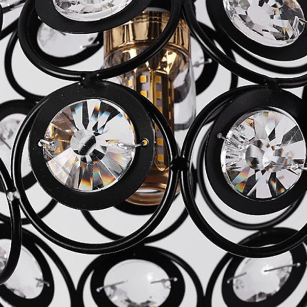 Contemporary Nordic Dome Circle Combination Iron Aluminum Frame 1-Light Semi-Flush Mount Ceiling Light For Living Room - Image 6