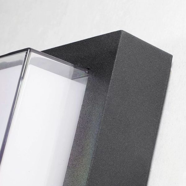 Modern Minimalist Outdoor Waterproof Square Aluminum Frame PC Shade LED Flush Mount Ceiling Light For Outdoor Patio - Image 13