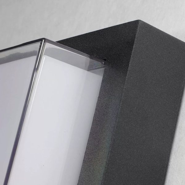 Modern Minimalist Outdoor Waterproof Square Aluminum Frame PC Shade LED Flush Mount Ceiling Light For Outdoor Patio - Image 12