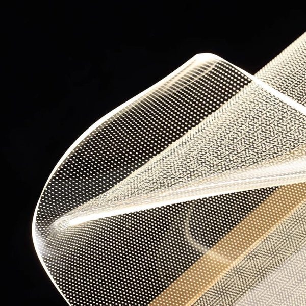 Contemporary Creative Irregular Transparent Aluminum Acrylic LED Table Lamp For Bedroom - Image 7