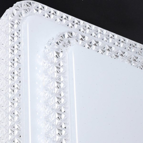 Modern Luxury Mounted Star Crystal Round Square Acrylic Iron LED Flush Mount Ceiling Light For Bedroom - Image 15
