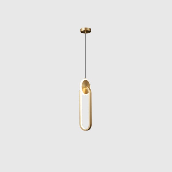 Modern Luxury Oval Round Iron Silicone Acrylic LED Pendant Light For Living Room - Image 19