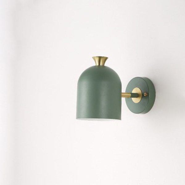 Contemporary Nordic Macaron Cone Cup Shape Glass Ball Iron Aluminum 1-Light Wall Sconce Lamp For Living Room - Image 21