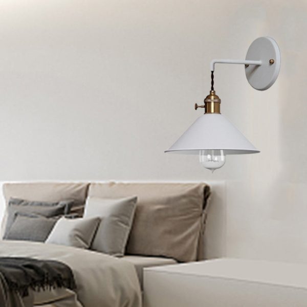 Contemporary Nordic Macaron Cone Cup Shape Glass Ball Iron Aluminum 1-Light Wall Sconce Lamp For Living Room - Image 10