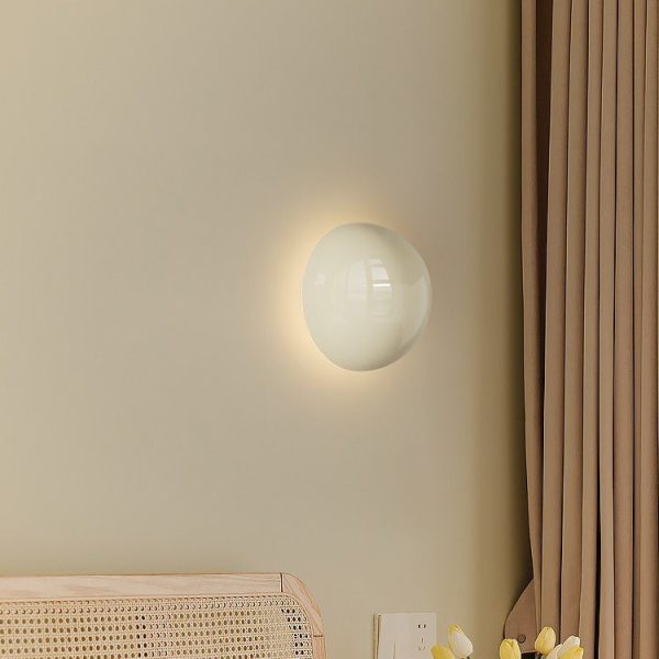 Modern Minimalist Iron Round Ambiance LED Wall Sconce Lamp For Living Room - Image 5