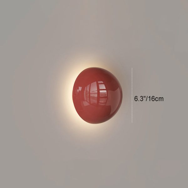 Modern Minimalist Iron Round Ambiance LED Wall Sconce Lamp For Living Room - Image 4