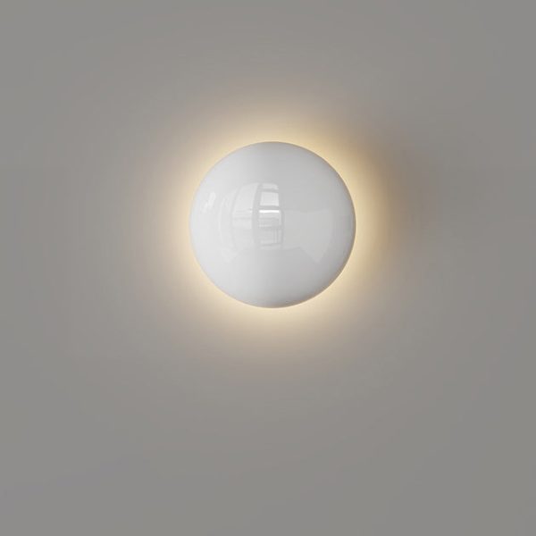 Modern Minimalist Iron Round Ambiance LED Wall Sconce Lamp For Living Room - Image 13